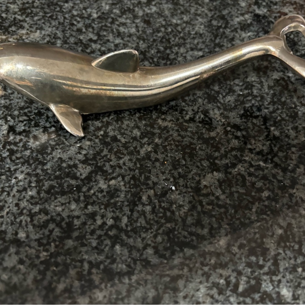 Vintage America Silver Serving Utensils with Modern Fish Design